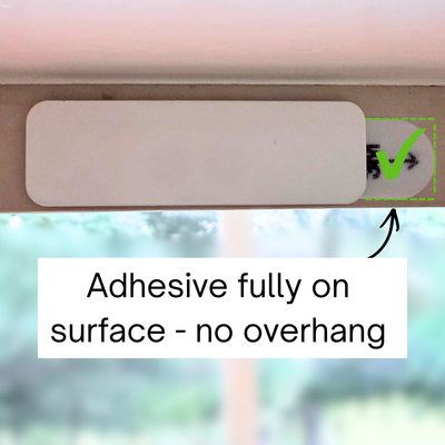 Adhesive fully on surface