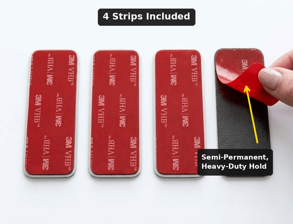 VHB Semi-Permanent Mounting Tape (4-Pack) — Alternative Mounting Option - OtterSpace